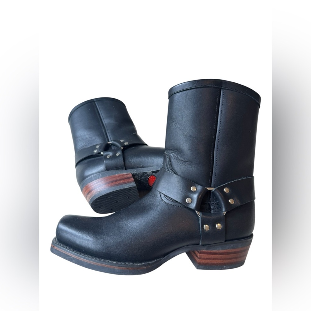 NWOT Dingo Black Leather Dean Riding Boots - Picture 2 of 10